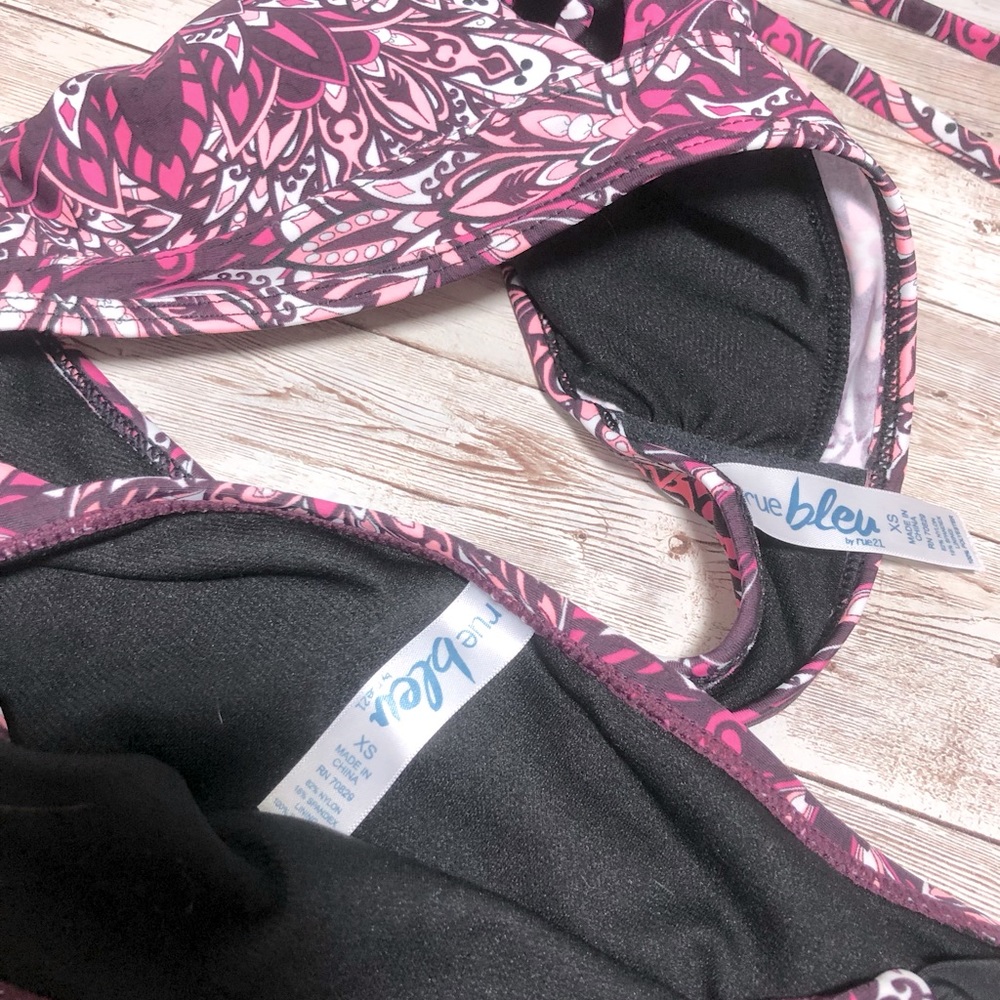 Rue Bleu Floral Bikini by Rue 21 Sz.XS 2-Pc. Swim Bathing Suit Womens Beach Boho - Picture 5 of 5